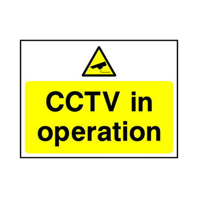 CCTV In Operation - Landscape Sign S049 SE LN1