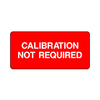 Calibration Not RequiRed - Sticker Sheet QCS042 QCS ST1