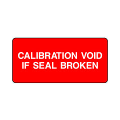 Calibration Void If Seal Broken - Sticker Sheet QCS044 QCS ST1