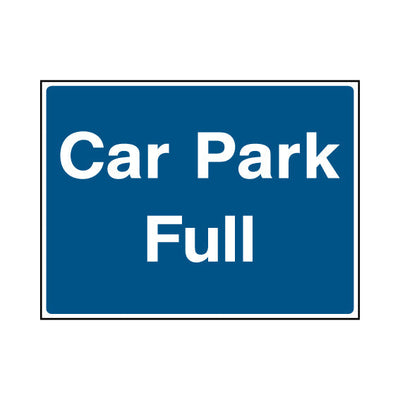 Car Park Full - Landscape Sign P065 PA LN1
