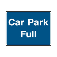 Car Park Full - Landscape Sign P065 PA LN1