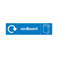 Cardboard Recycling & Icon - Landscape Sign PAP018 PAP LN3