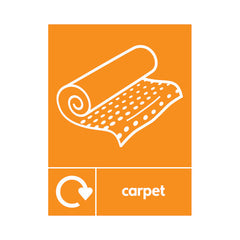 Carpet Recycling & Icon - Portrait Sign OR031 OR PT1