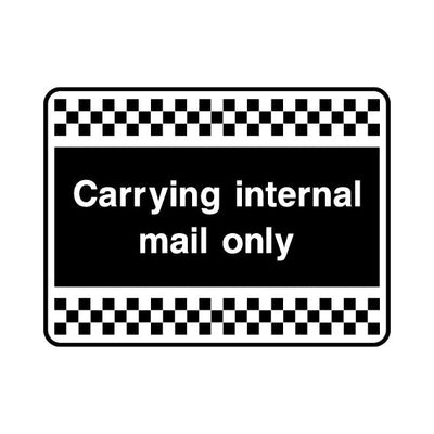 Carrying Internal Mail Only - Landscape Sign S071 SE LN1