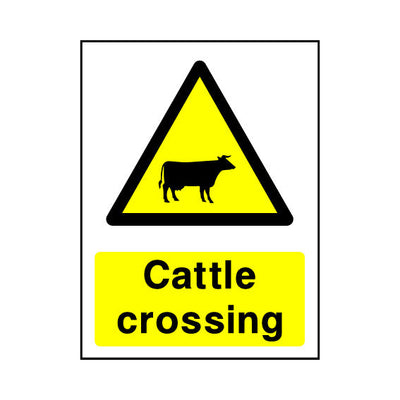 Cattle Crossing - Portrait Sign - PT1 CA010 CA