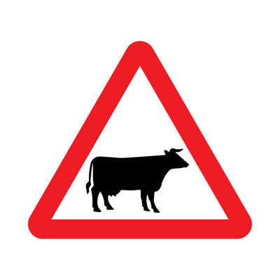 Cattle Crossing - Landscape Sign v2 UKT037 UKT LN1