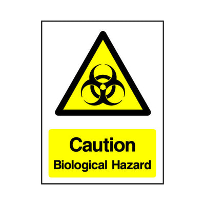 Caution - Biological Hazard v2 - Portrait Sign - PT1 CD087 CD