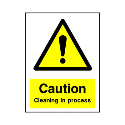 Caution - Cleaning In Process - Portrait Sign GW090 GW PT1