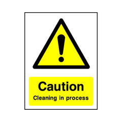 Caution - Cleaning In Process - Portrait Sign GW090 GW PT1