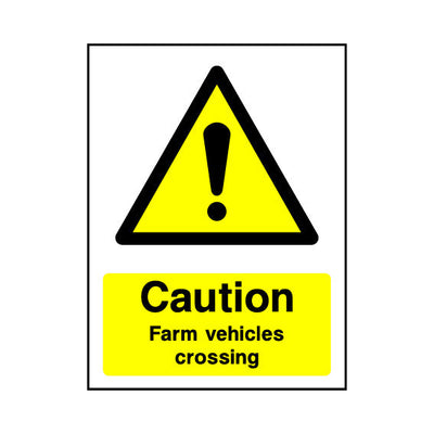 Caution - Farm Vehicles Crossing - Portrait Sign - PT1 CA063 CA