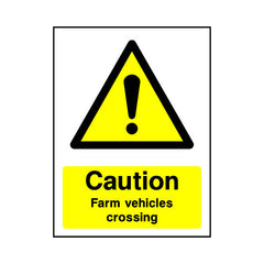 Caution - Farm Vehicles Crossing - Portrait Sign - PT1 CA063 CA