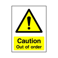 Caution - Out Of Order - Portrait Sign v2 MW032 MW PT1