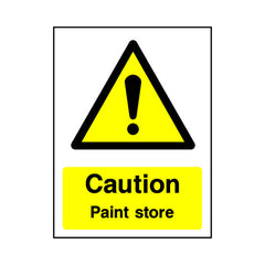 Caution - Paint Store - Portrait Sign GW075 GW PT1