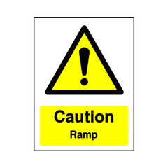 Caution - Ramp - Portrait Sign GW052 GW PT1