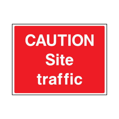 Caution - Site Traffic - Landscape Sign - LN1 CN074 CN