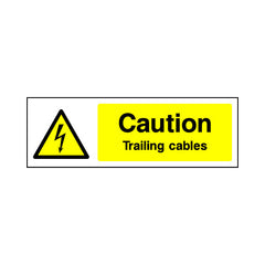 Caution - Trailing Cables - Landscape Sign EH028 EH LN3