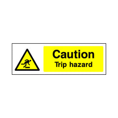 Caution - Trip Hazard - Landscape Sign v2 GW018 GW LN3