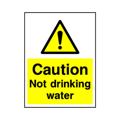 Caution Not Drinking Water - Portrait Sign HS023 HS PT1