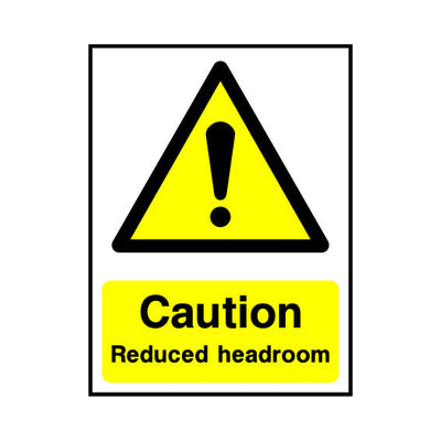 Caution Reduced Headroom - Portrait Sign LS005 LS PT1