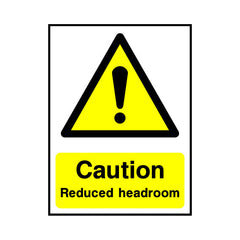 Caution Reduced Headroom - Portrait Sign LS005 LS PT1