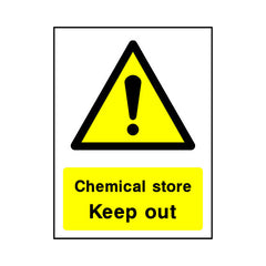 Chemical Store - Keep Out - Portrait Sign - PT1 CA046 CA