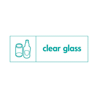 Clear Glass (Icon Left) - Landscape Sign GR009 GR LN3