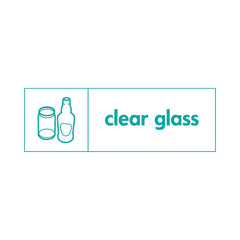 Clear Glass (Icon Left) - Landscape Sign GR009 GR LN3