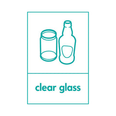 Clear Glass (Icon Top) - Portrait Sign GR028 GR PT1