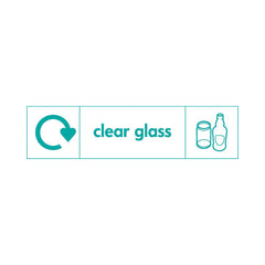 Clear Glass (Icons Left And Right) - Landscape Sign GR008 GR LN3