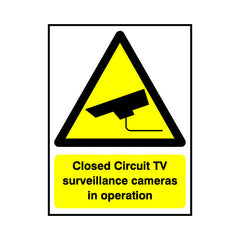 Closed Circuit Tv Surveillance Cameras In Operation - Portrait Sign S035 SE PT1