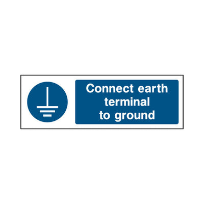 Connect Earth Terminal To Ground - Landscape Sign MG017 MG LN3