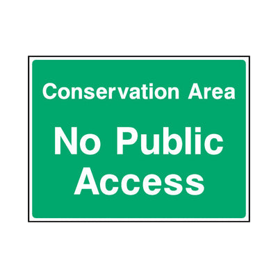 Conservation Area - No Public Access - Landscape Sign - LN1 CA091 CA
