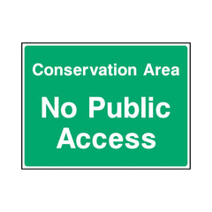 Conservation Area - No Public Access - Landscape Sign - LN1 CA091 CA