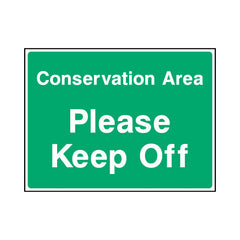 Conservation Area - Please Keep Off - Landscape Sign - LN1 CA092 CA