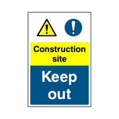 Construction Site - Keep Out - Portrait Sign - PT1 CN032 CN