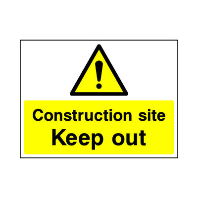 Construction Site Keep Out - Landscape Sign - LN1 CN106 CN