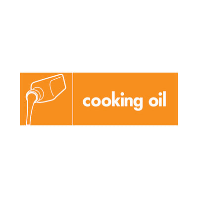 Cooking Oil & Icon - Landscape Sign v2 OR013 OR LN3