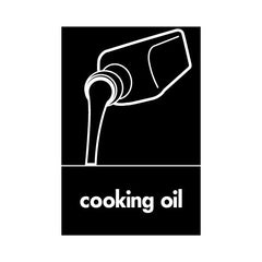 Cooking Oil & Icon - Portrait Sign HOR017 HOR PT1