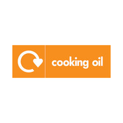 Cooking Oil Recycling - Landscape Sign v2 OR003 OR LN3