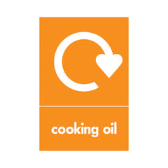 Cooking Oil Recycling - Portrait Sign v2 OR043 OR PT1