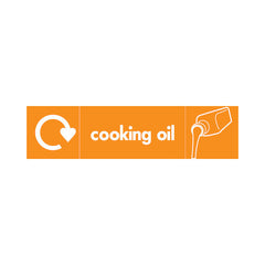 Cooking Oil Recycling & Icon - Landscape Sign v2 OR023 OR LN3