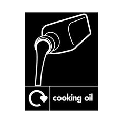 Cooking Oil Recycling & Icon - Portrait Sign HOR021 HOR PT1