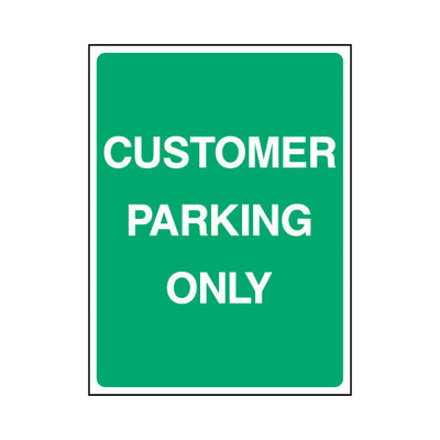Customer Parking Only - Portrait Sign P085 PA PT1