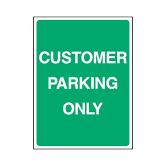 Customer Parking Only - Portrait Sign P085 PA PT1
