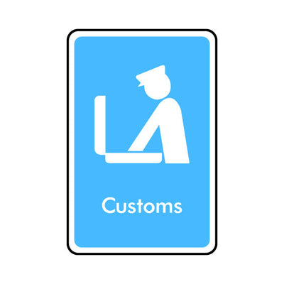 Customs - Portrait Sign IS037 IS PT1