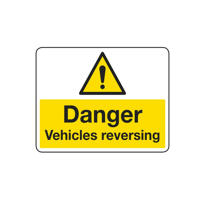 Danger Vehicles Reversing Sign