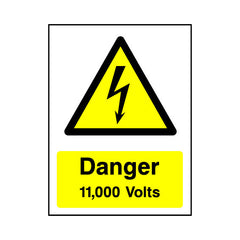 Danger - 11,000 Volts - Portrait Sign EH038 EH PT1