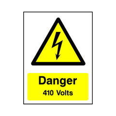 Danger - 410 Volts - Portrait Sign EH036 EH PT1