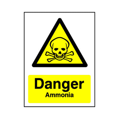 Danger - Ammonia v2 - Portrait Sign - PT1 CD056 CD