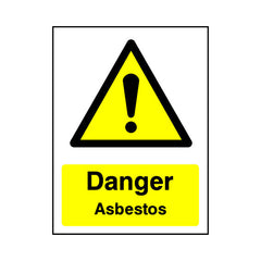 Danger - Asbestos - Portrait Sign GW062 GW PT1